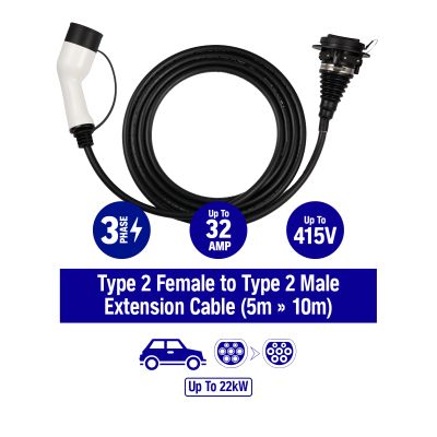 NAPA NEC106 Type 2 Charging Cable Extension