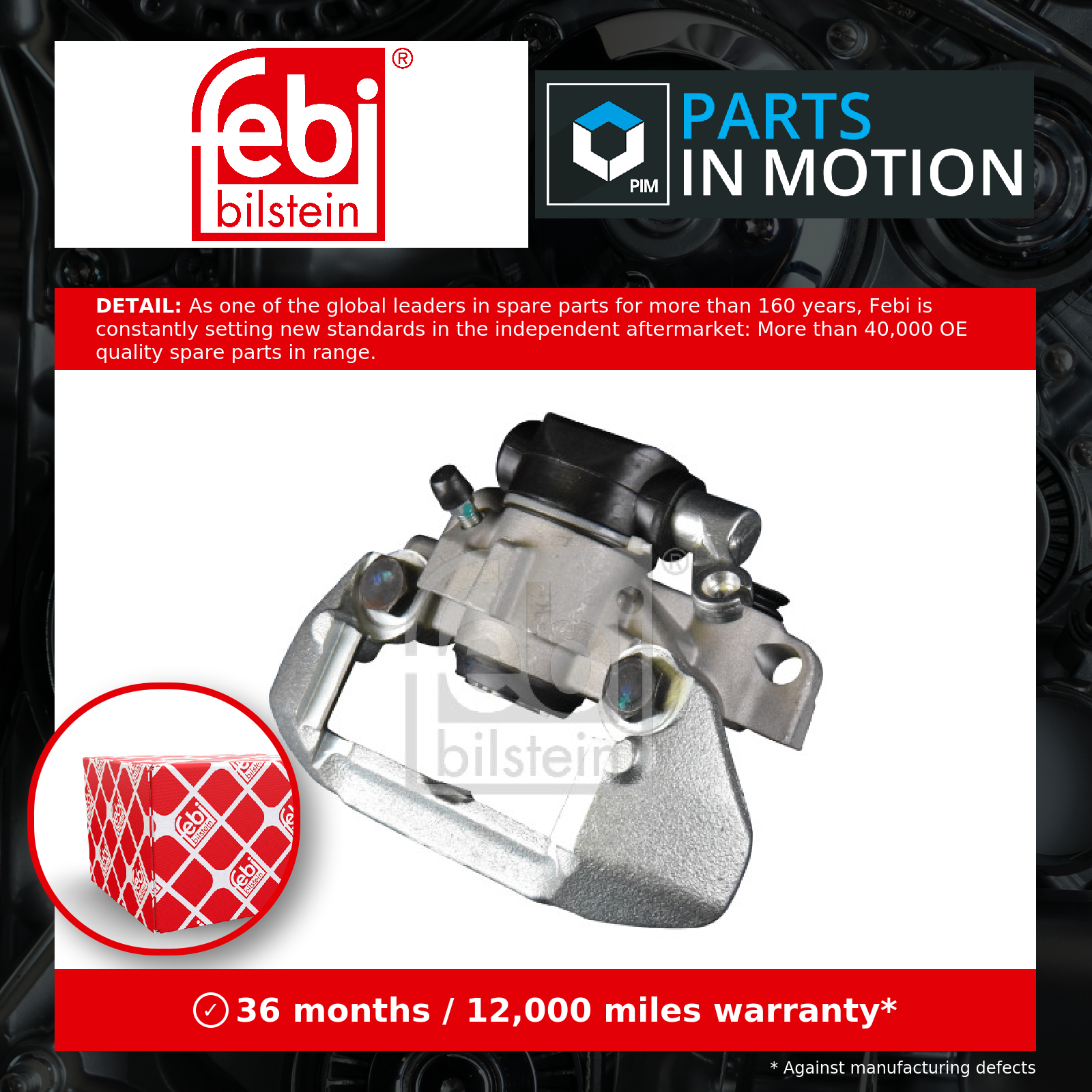 Brake Caliper fits PEUGEOT 205 Mk2, Mk2 Gti Rear Left 87 to 98