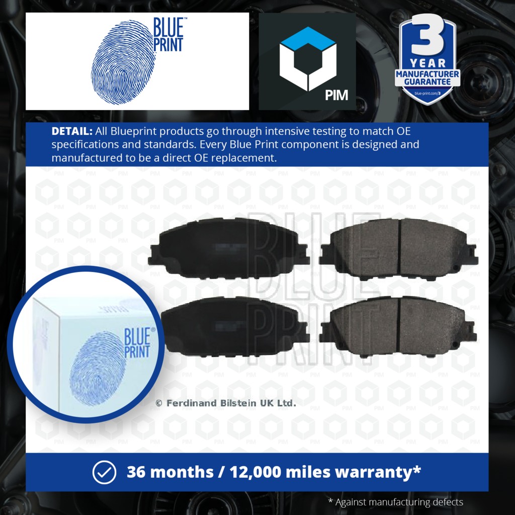 Blue Print Brake Pads Set Front ADBP420099 [PM2048442]