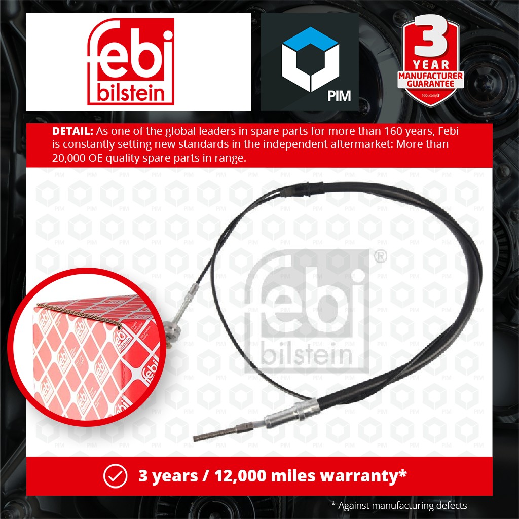 Febi Handbrake Cable Front 180477 [PM2046106]