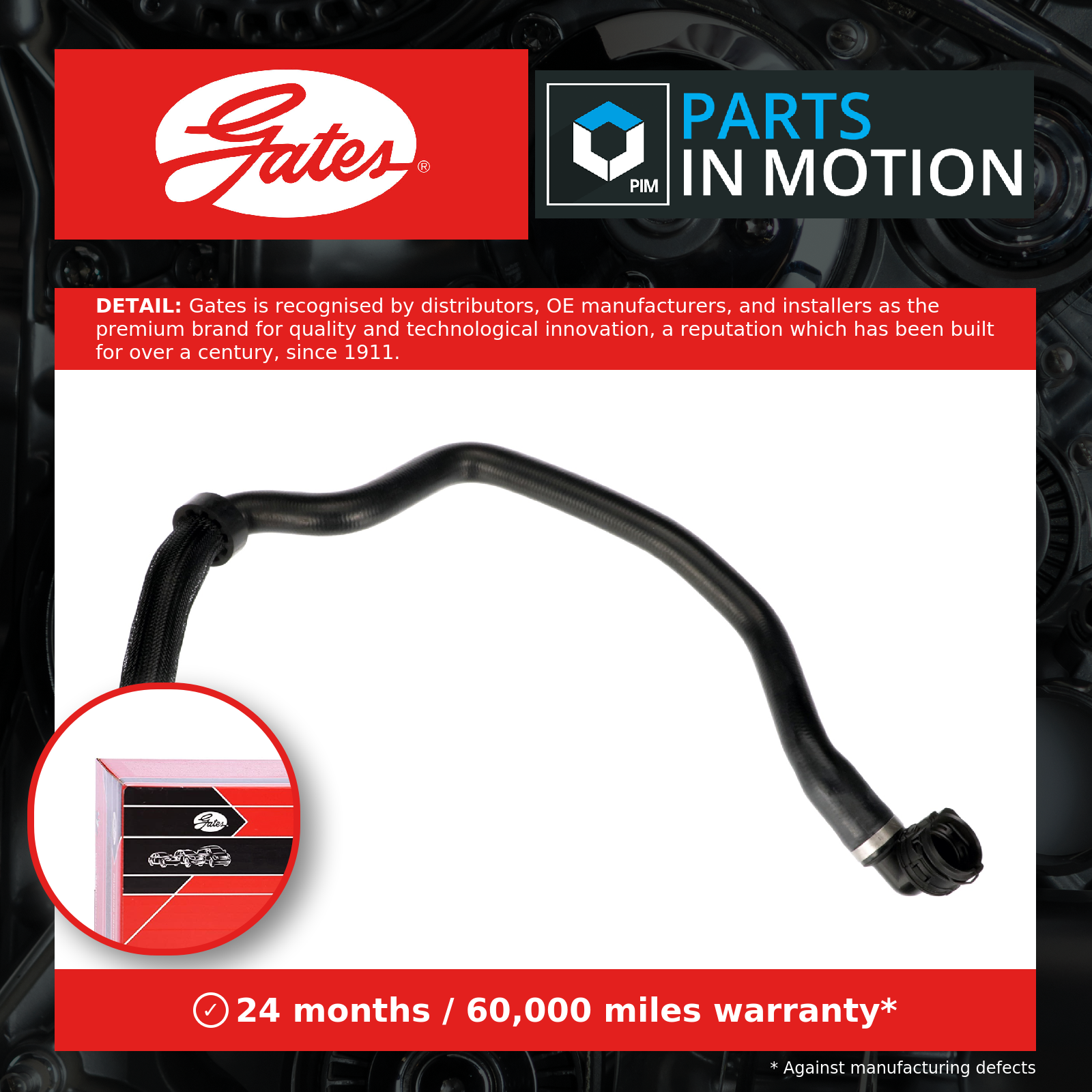 Lower GATES-OE 05-4704 Radiator Hose for CITROËN,DS,FIAT,OPEL,PEUGEOT,VAUXHALL - Image 9