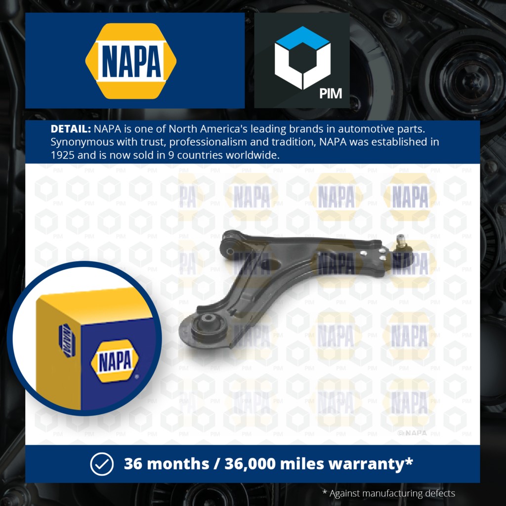 NAPA Wishbone / Suspension Arm Front Right NST2855 [PM2041665]