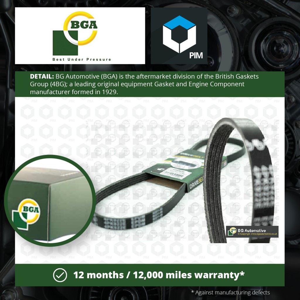 BGA 4 Rib Multi V Drive Belt 4PK805 [PM1671606]