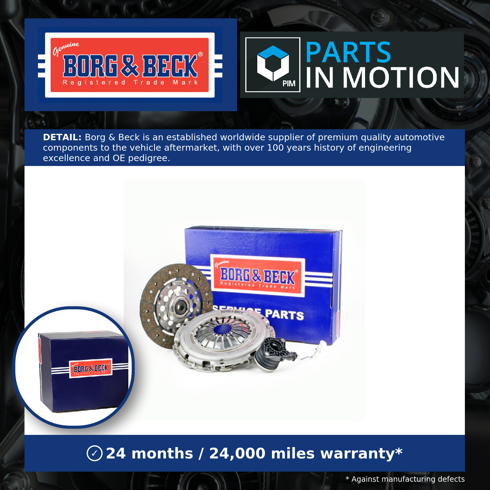 Borg & Beck Clutch Kit HKT1601 [PM2038350]
