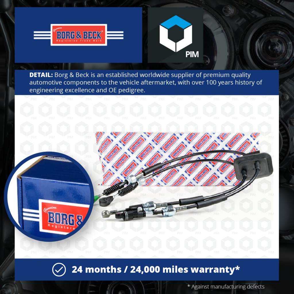 Borg & Beck Gear Change Cable BKG1322 [PM2038305]