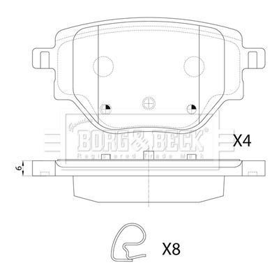 Borg & Beck BBP2880