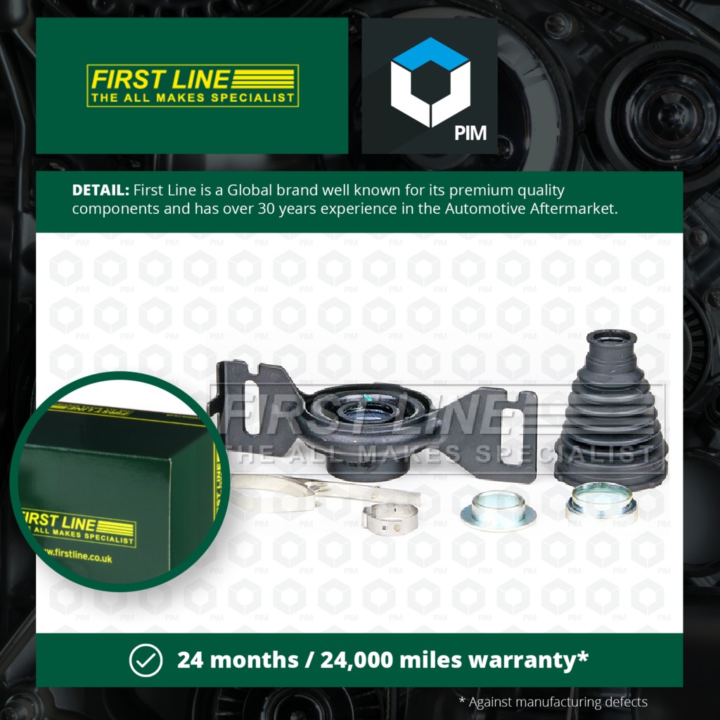 First Line Propshaft Centre Bearing FPB1147 [PM2038125]