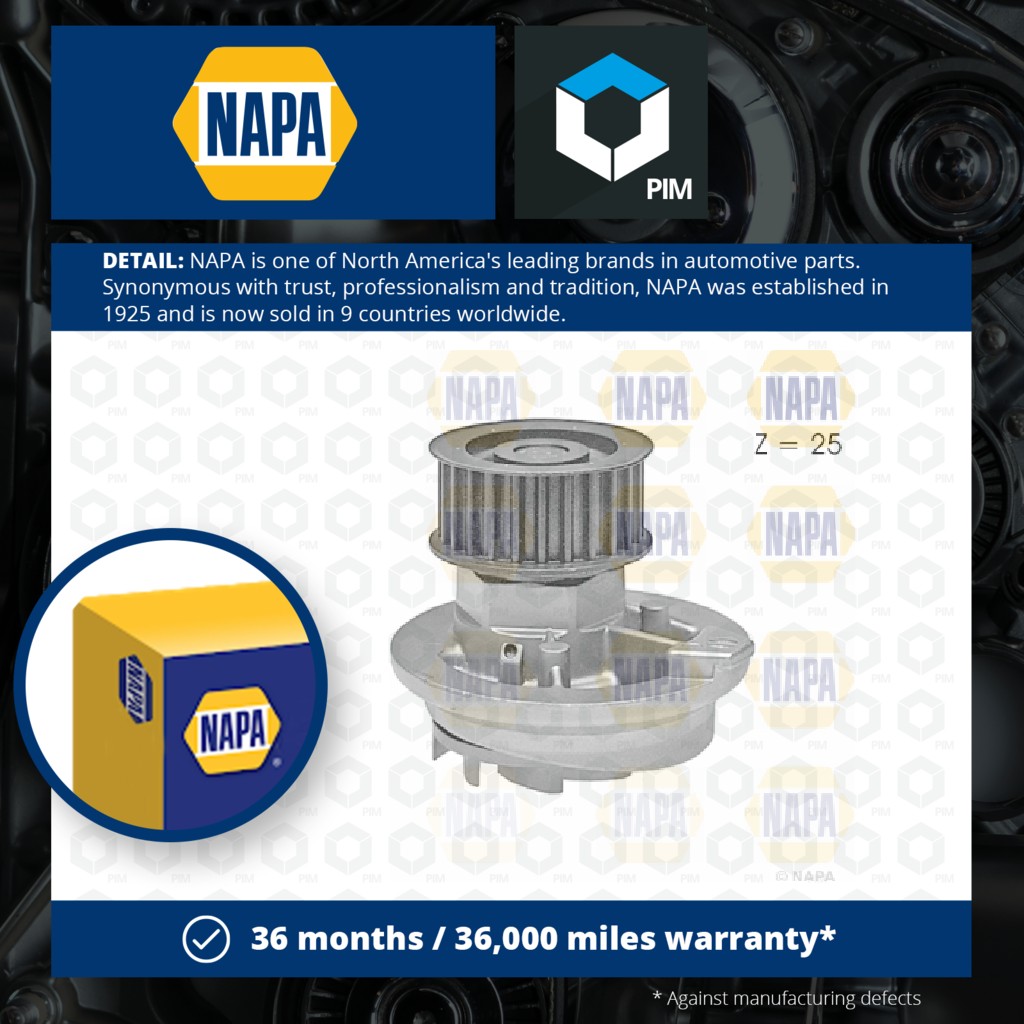 NAPA Water Pump NWP1543 [PM2021619]