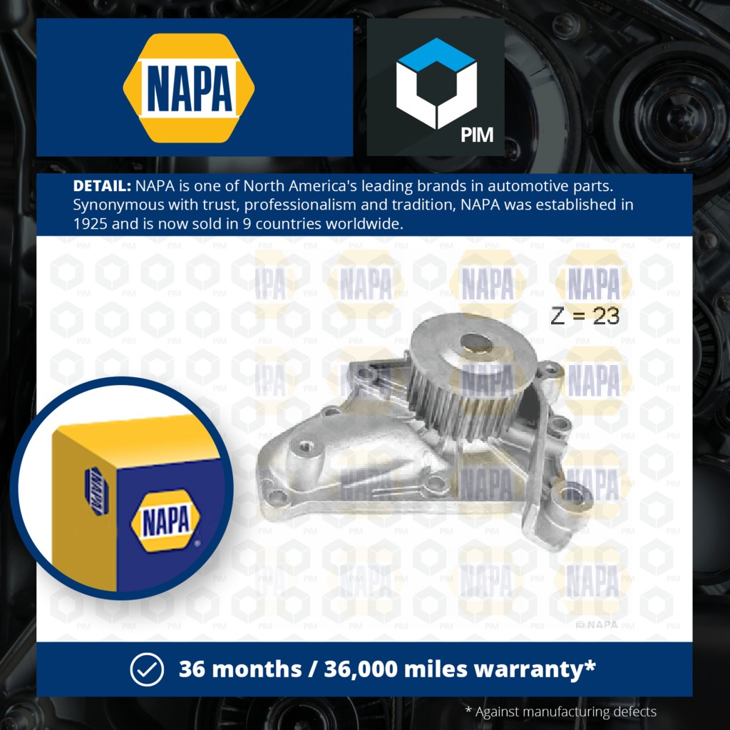 NAPA Water Pump NWP1512 [PM2021588]