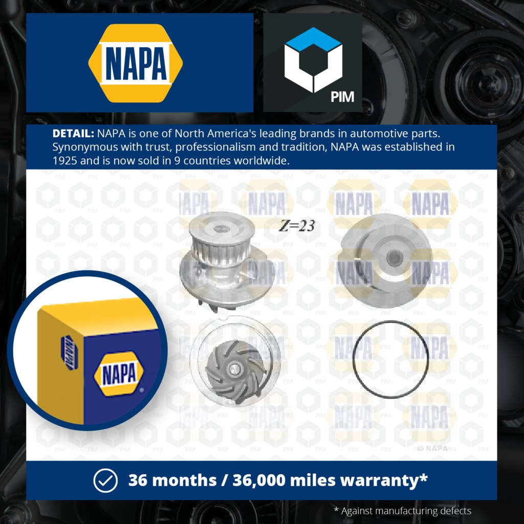 NAPA Water Pump NWP1427 [PM2021503]