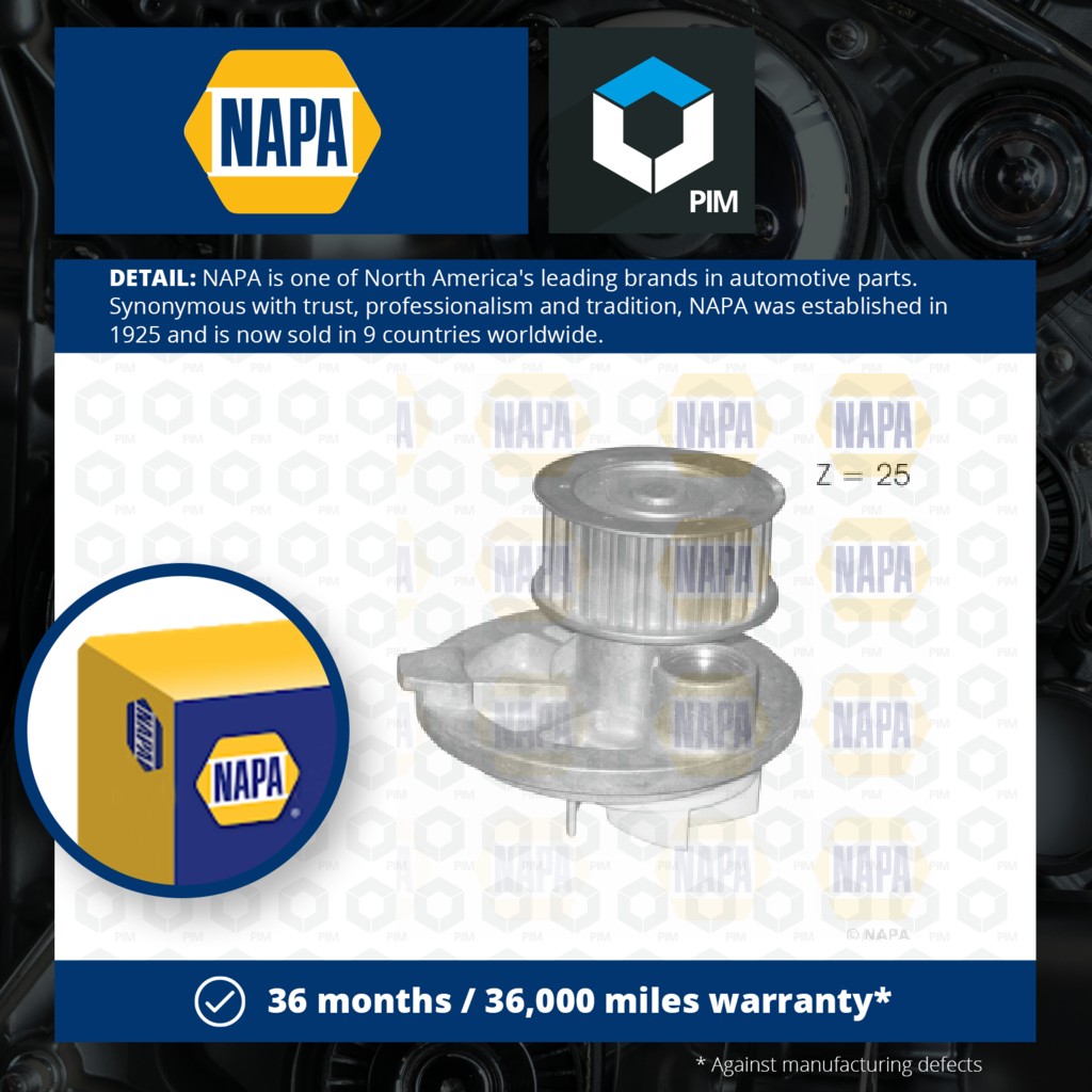 NAPA Water Pump NWP1408 [PM2021484]