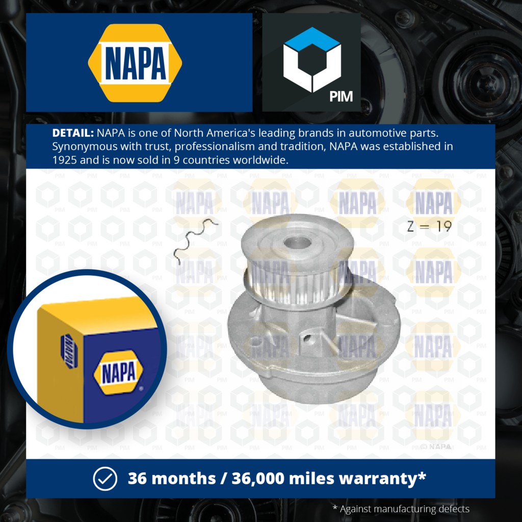 NAPA Water Pump NWP1396 [PM2021472]