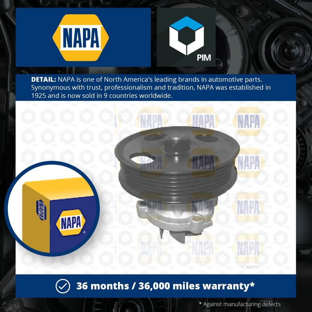 NAPA Water Pump NWP1389 [PM2021466]