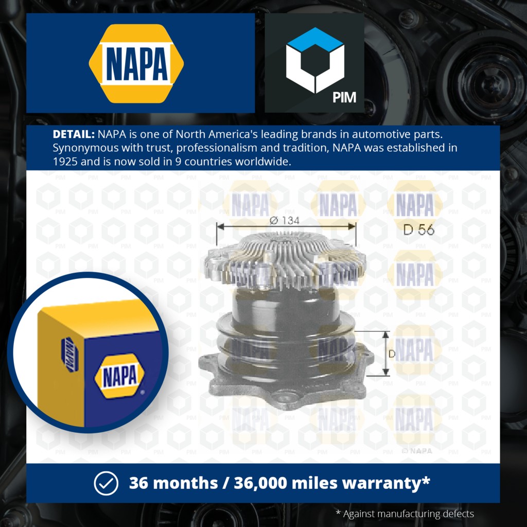 NAPA Water Pump NWP1379 [PM2021456]