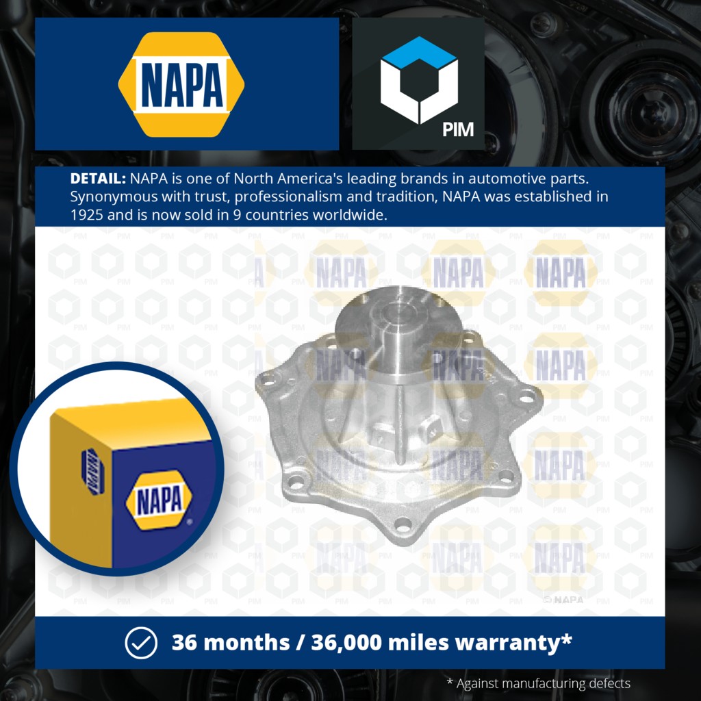 NAPA Water Pump NWP1377 [PM2021454]