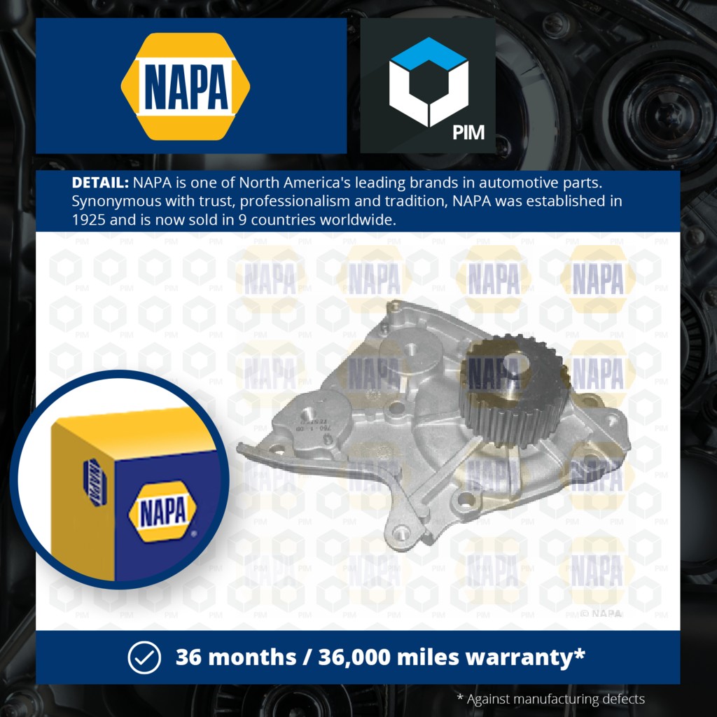 NAPA Water Pump NWP1365 [PM2021442]