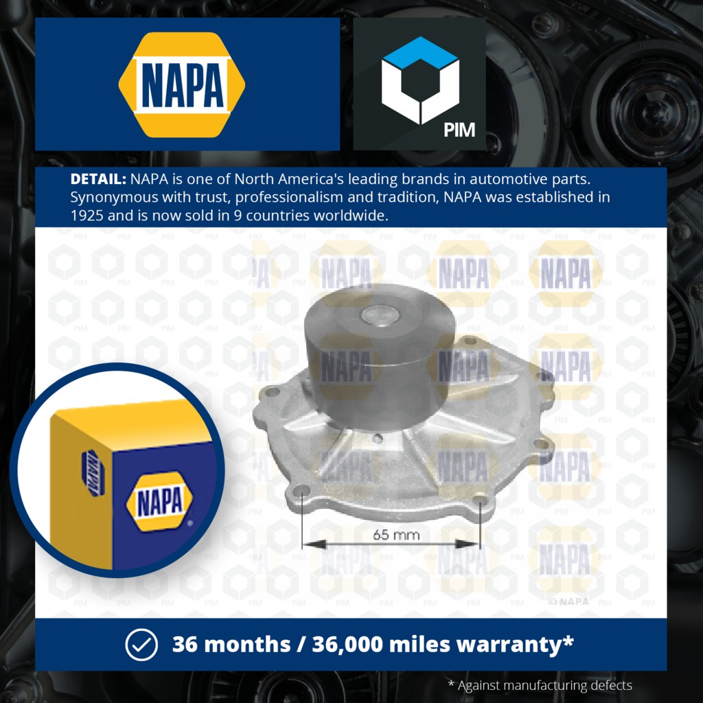 NAPA Water Pump NWP1360 [PM2021437]