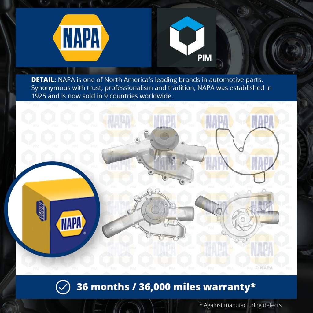 NAPA Water Pump NWP1343 [PM2021420]