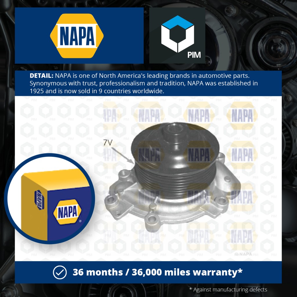 NAPA Water Pump NWP1336 [PM2021413]