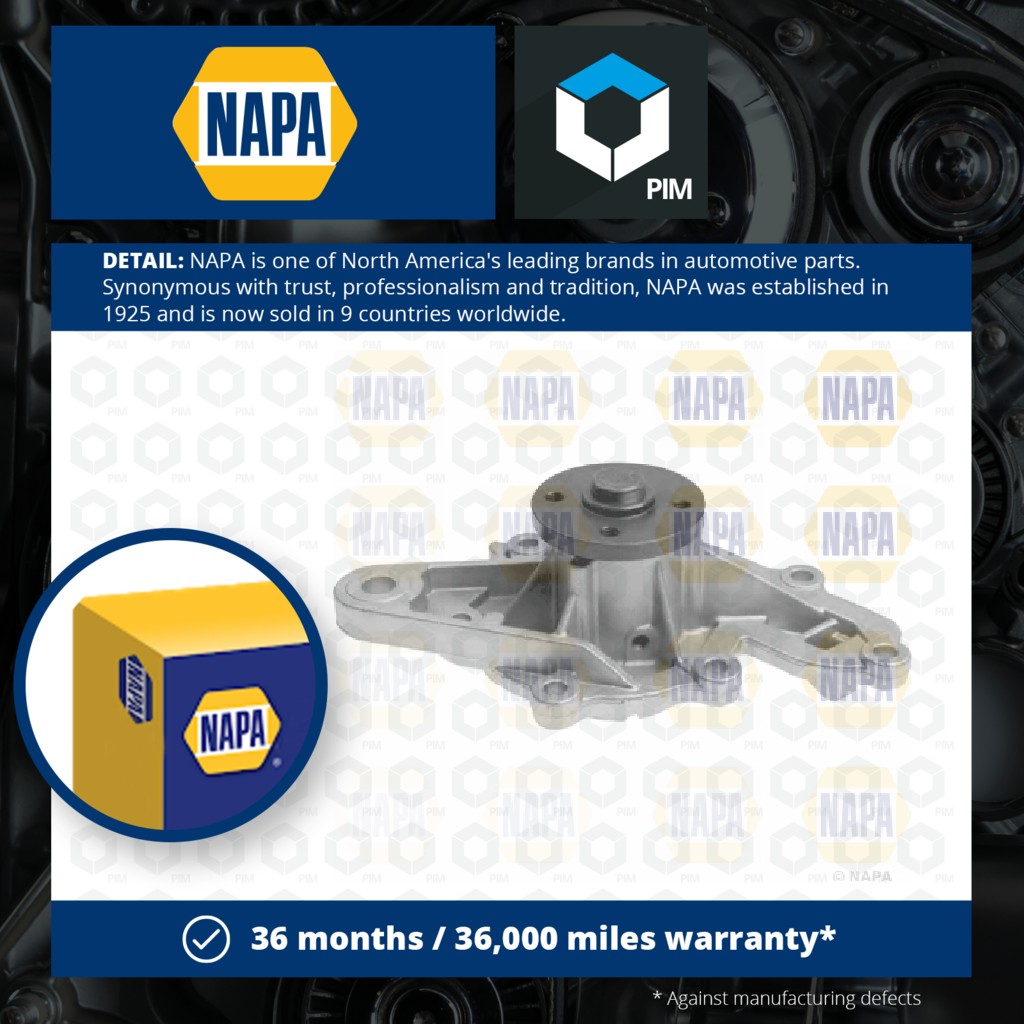 NAPA Water Pump NWP1322 [PM2021399]