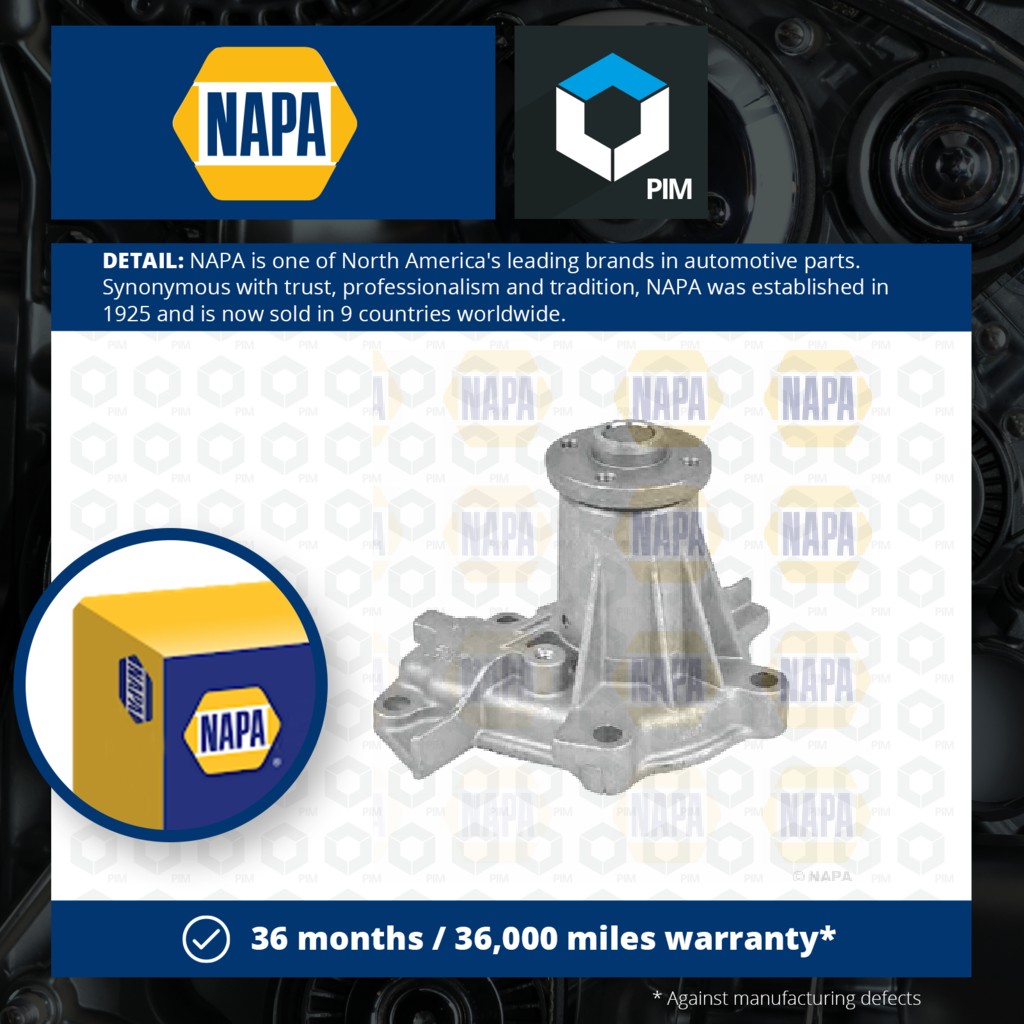 NAPA Water Pump NWP1296 [PM2021373]