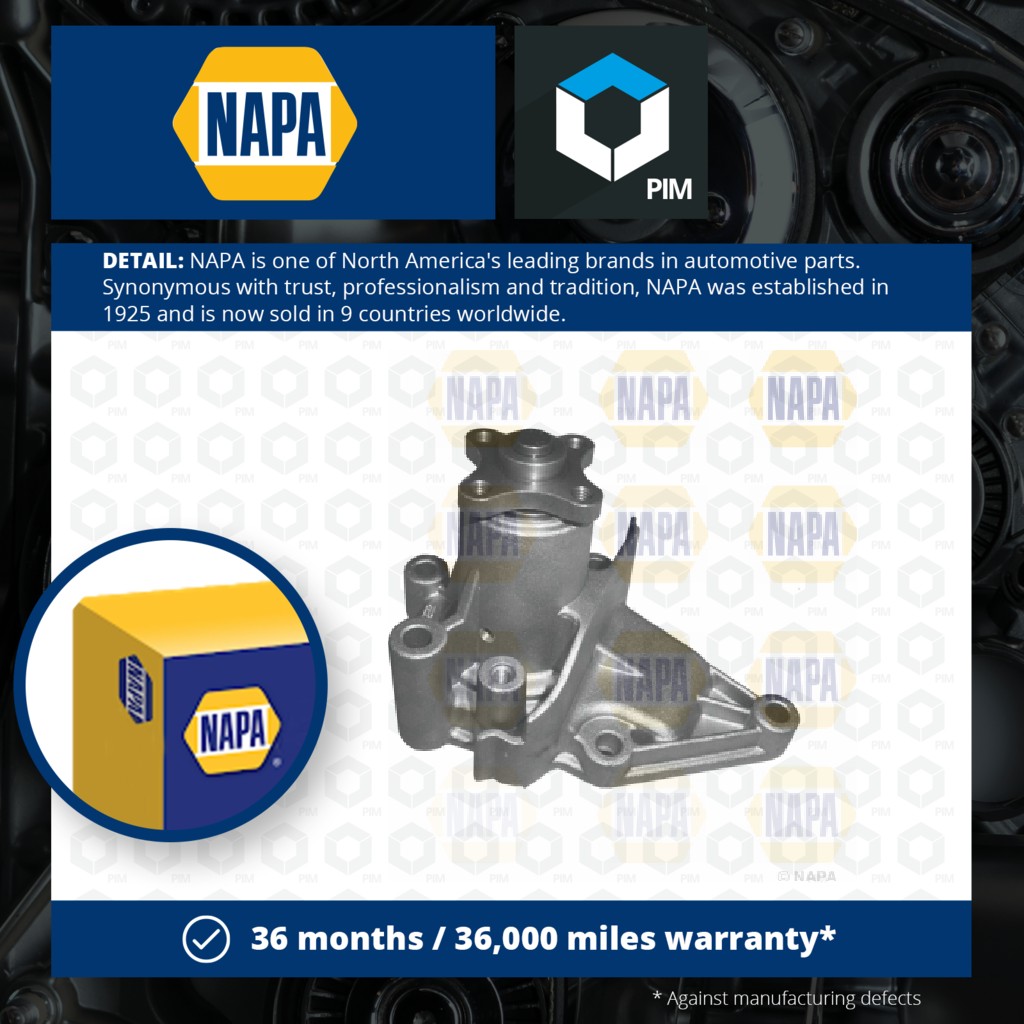 NAPA Water Pump NWP1249 [PM2021326]