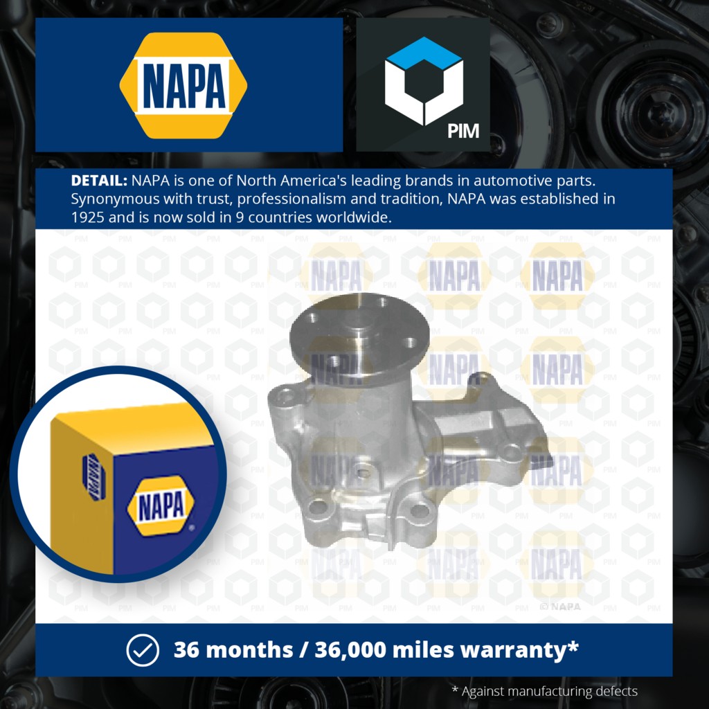 NAPA Water Pump NWP1247 [PM2021324]