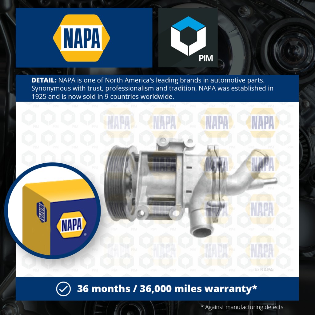 NAPA Water Pump NWP1243 [PM2021320]