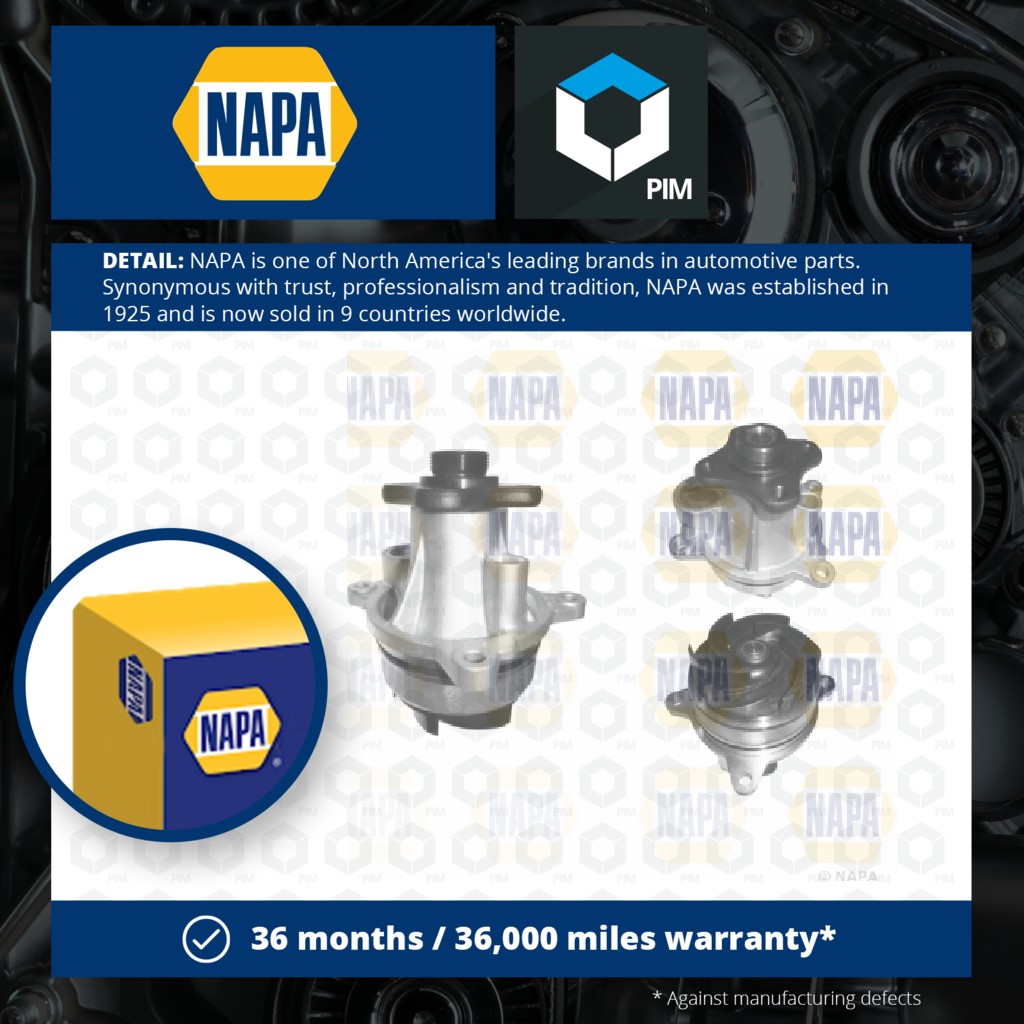NAPA Water Pump NWP1216 [PM2021293]