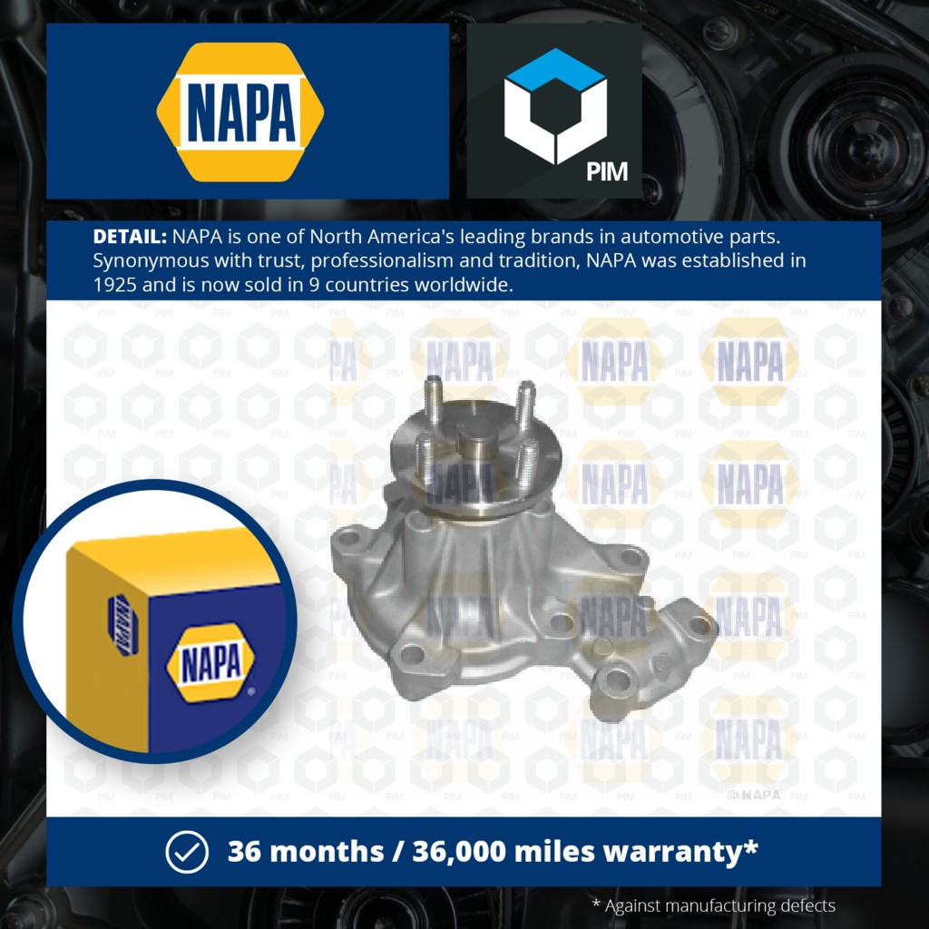 NAPA Water Pump NWP1207 [PM2021284]