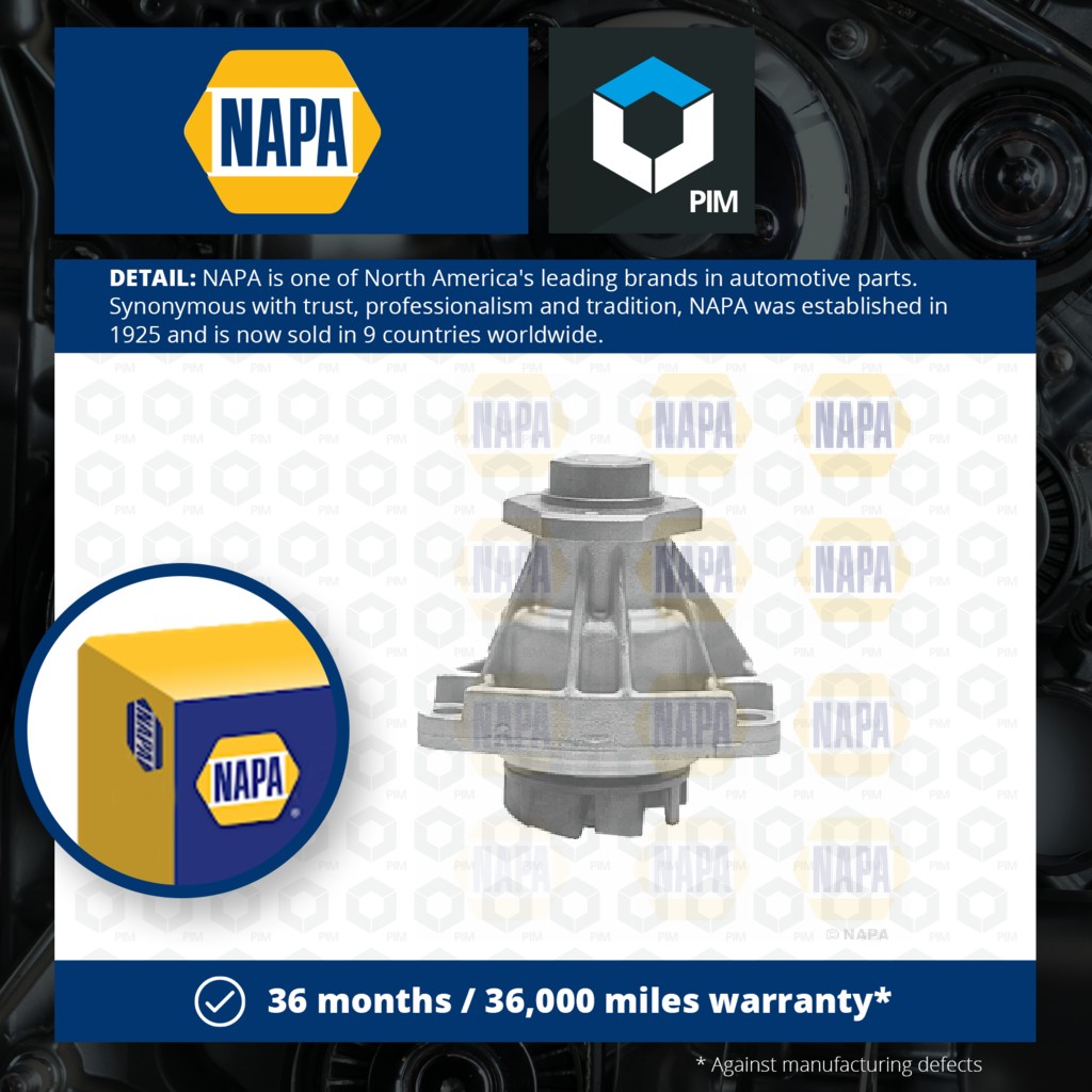 NAPA Water Pump NWP1201 [PM2021278]