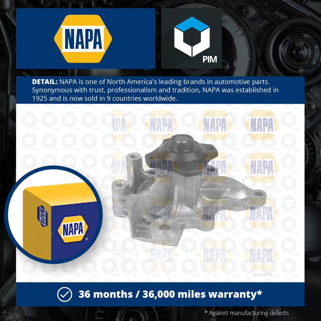 NAPA Water Pump NWP1193 [PM2021270]