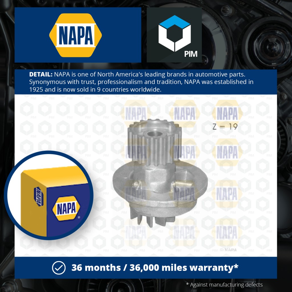NAPA Water Pump NWP1164 [PM2021241]