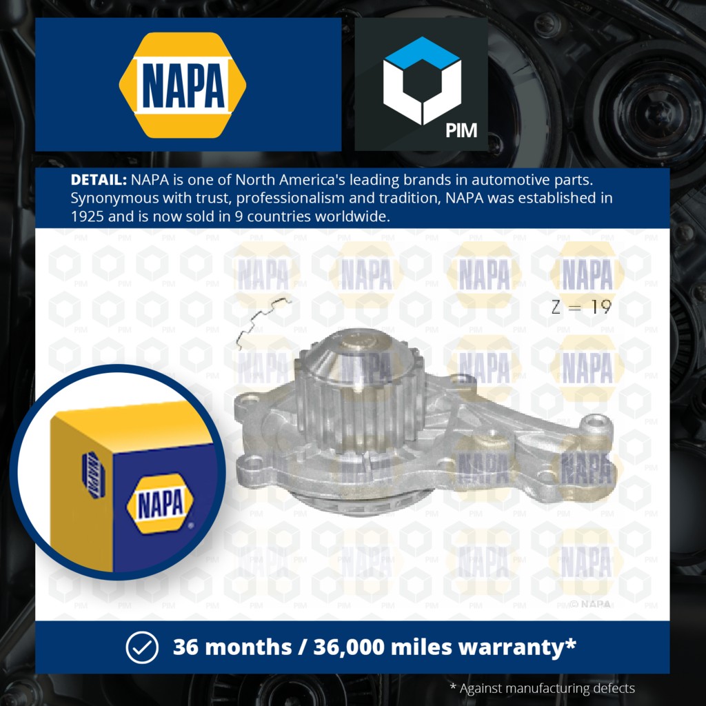 NAPA Water Pump NWP1143 [PM2021220]