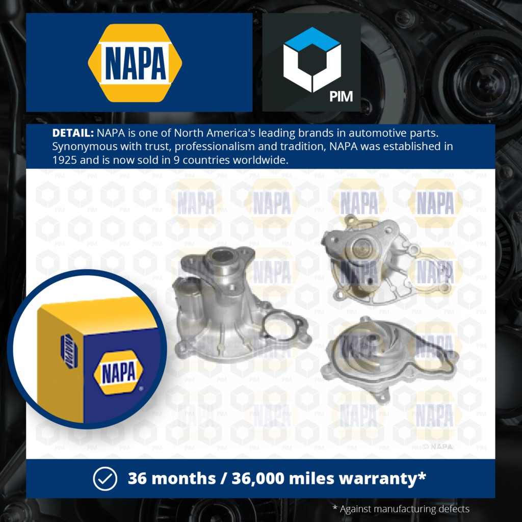 NAPA Water Pump NWP1123 [PM2021200]