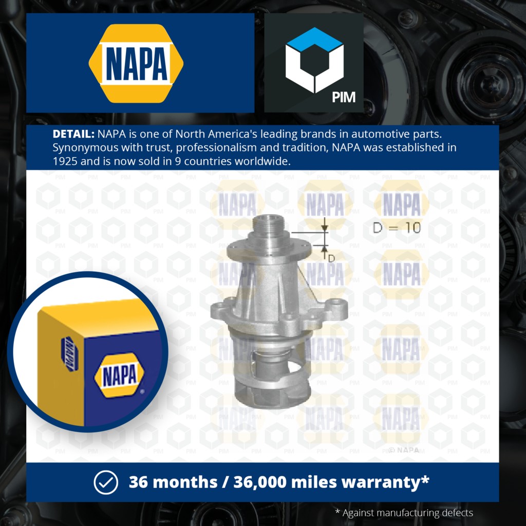 NAPA Water Pump NWP1094 [PM2021171]