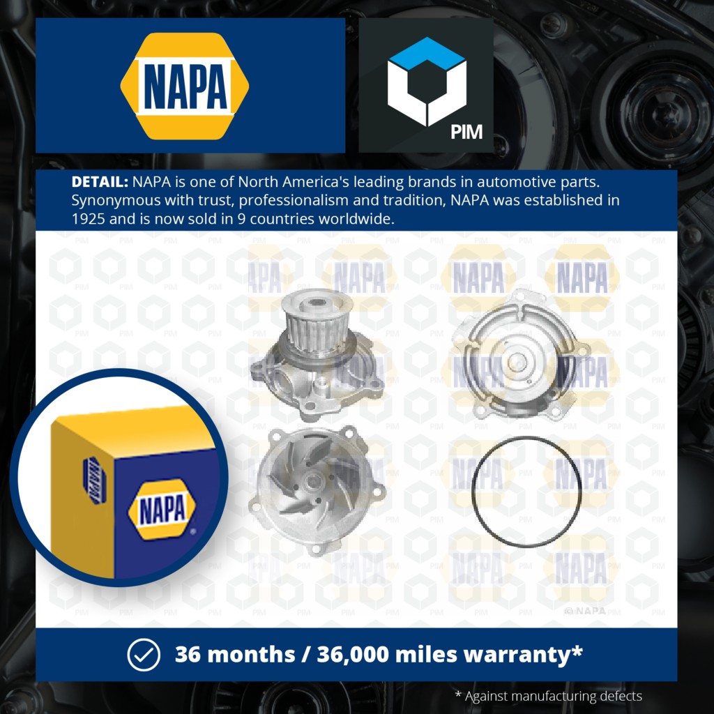 NAPA Water Pump NWP1084 [PM2021161]