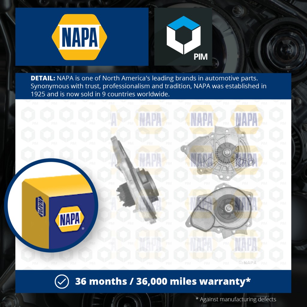NAPA Water Pump NWP1076 [PM2021153]