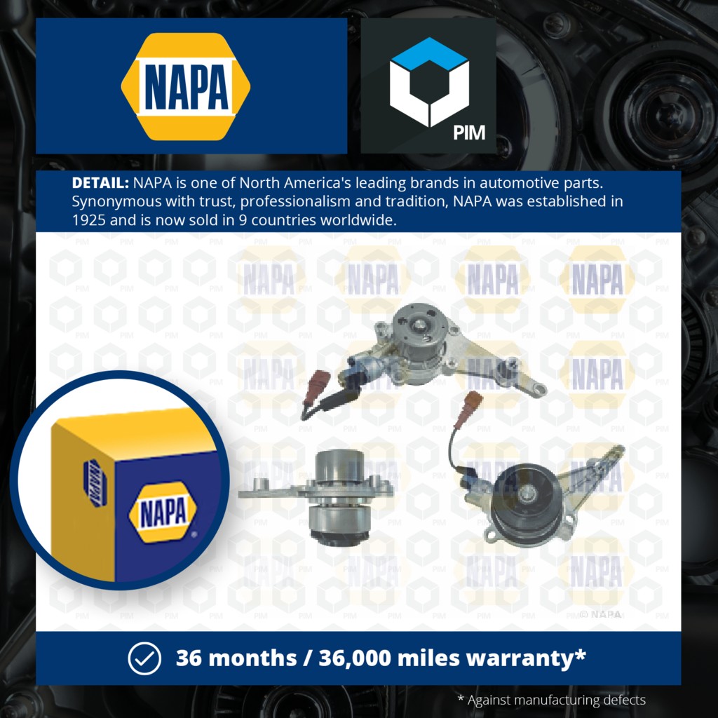 NAPA Electric Water Pump NWP1074 [PM2021151]
