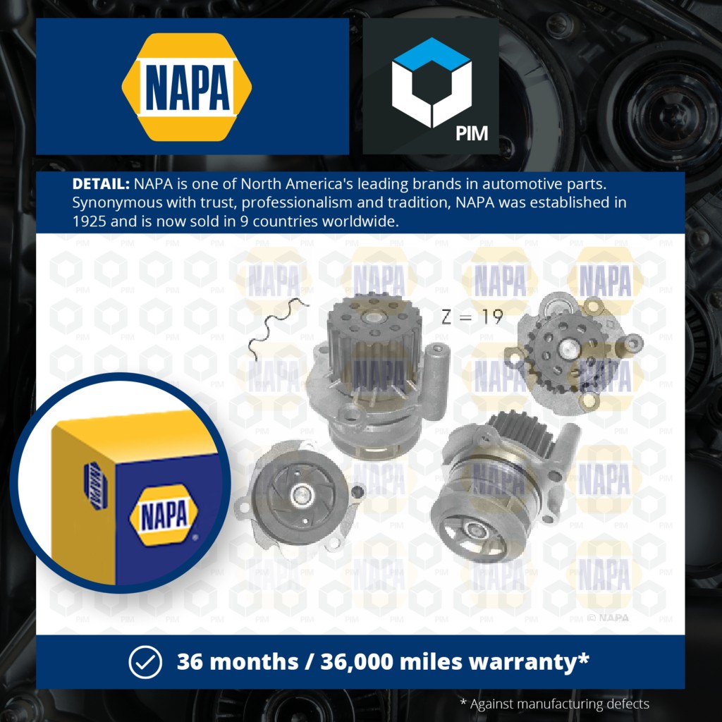 NAPA Water Pump NWP1062 [PM2021139]