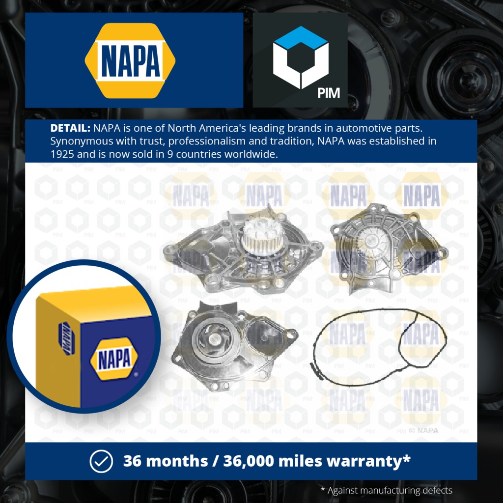 NAPA Water Pump NWP1052 [PM2021129]