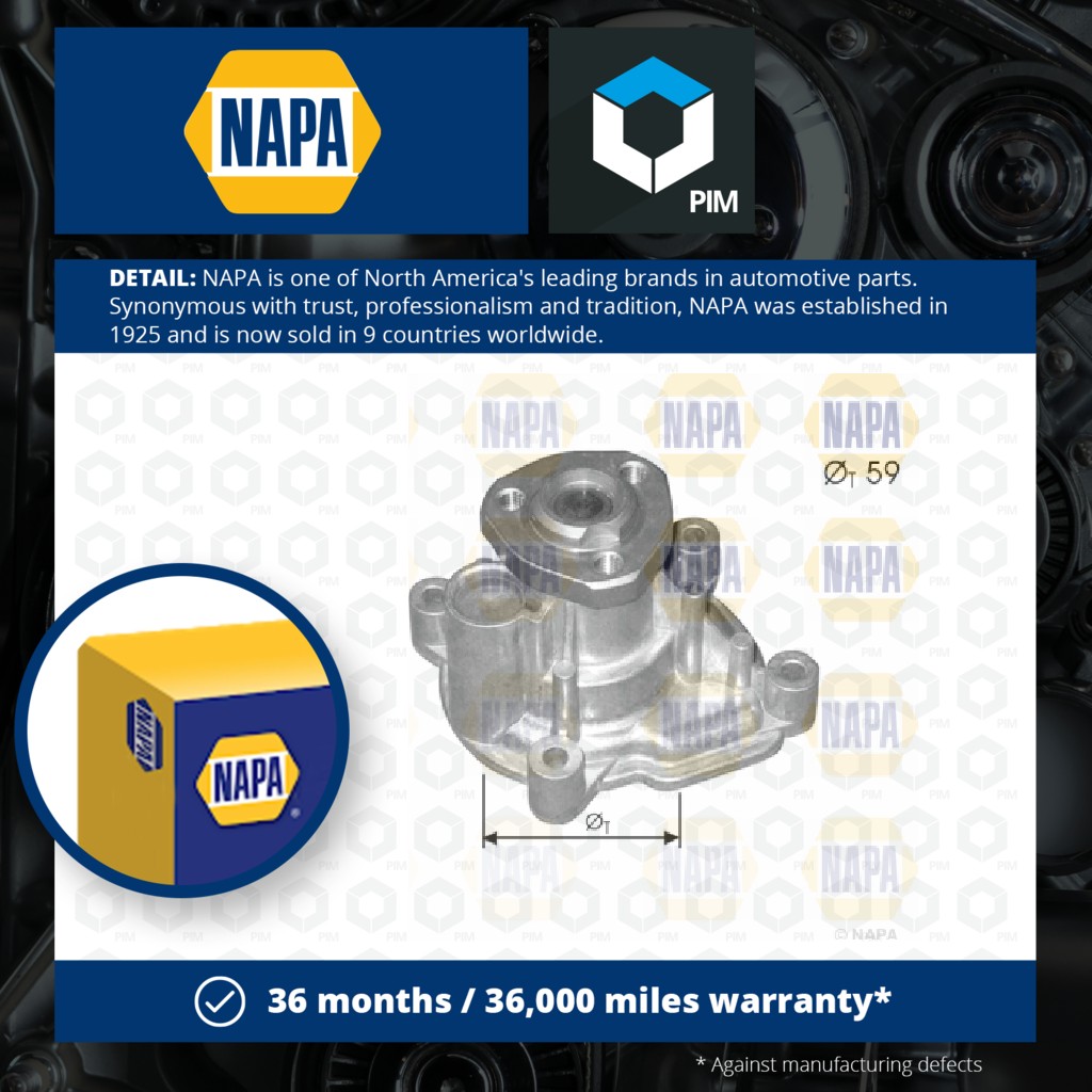 NAPA Water Pump NWP1041 [PM2021118]
