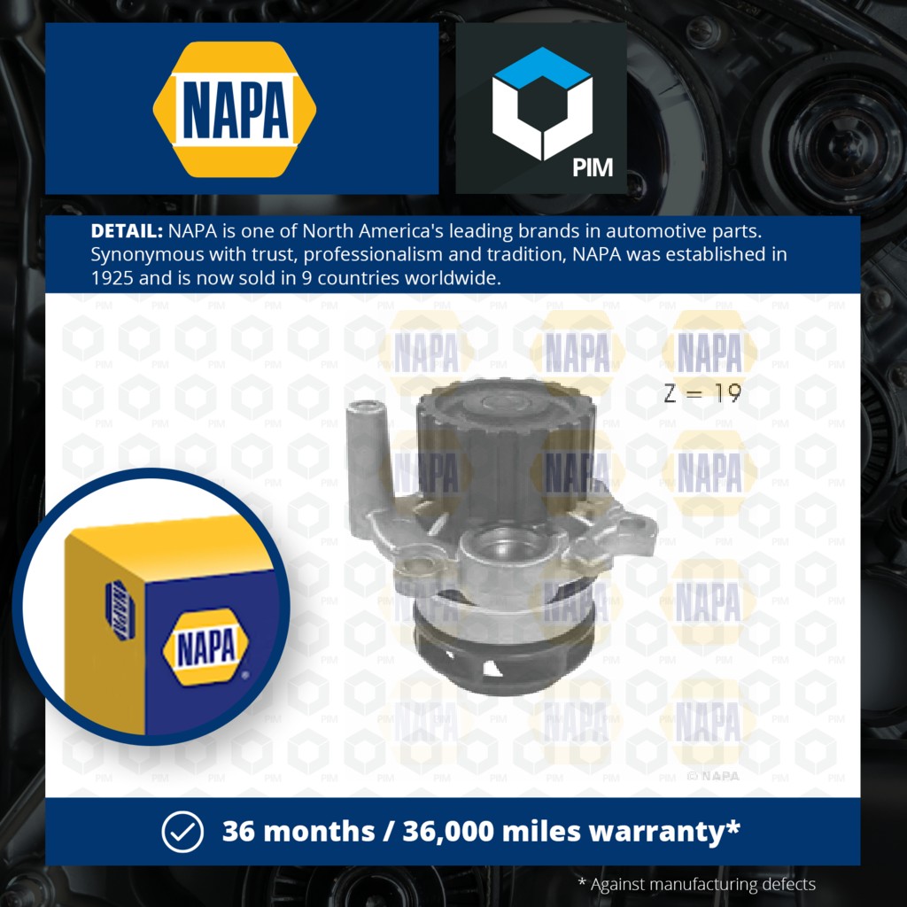NAPA Water Pump NWP1024 [PM2021101]