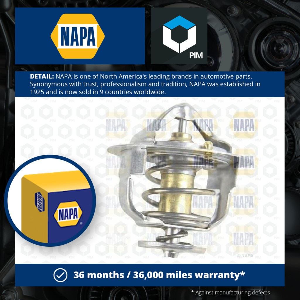 NAPA Coolant Thermostat NTH1268 [PM2021029]