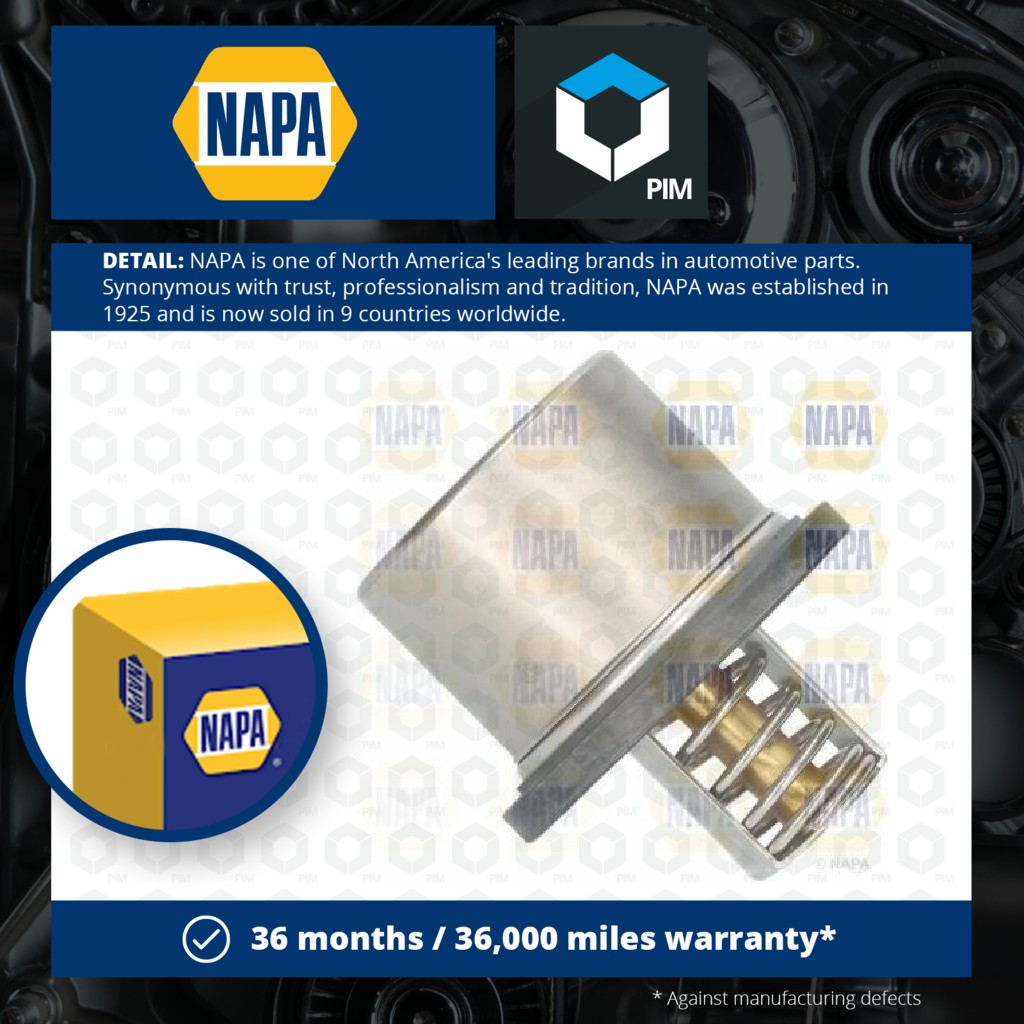 NAPA Coolant Thermostat NTH1163 [PM2020945]