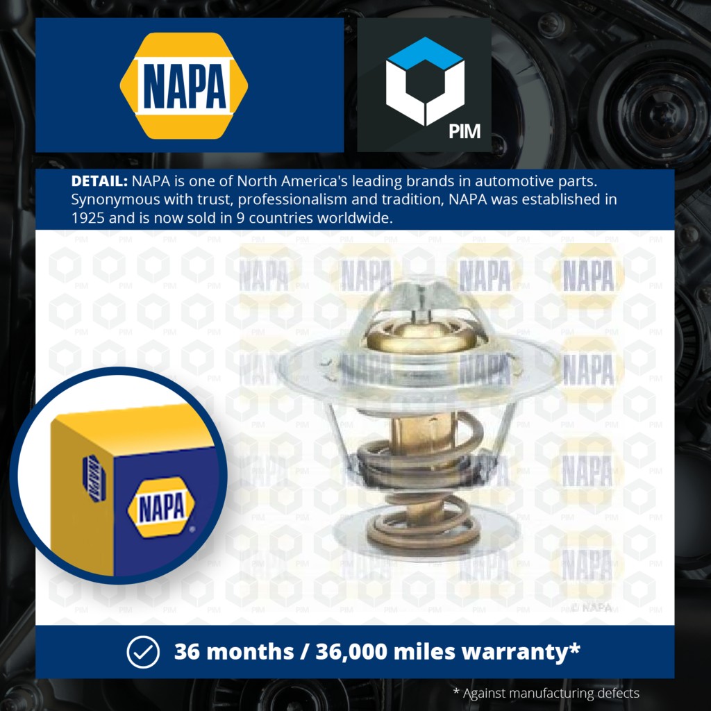 NAPA Coolant Thermostat NTH1155 [PM2020938]