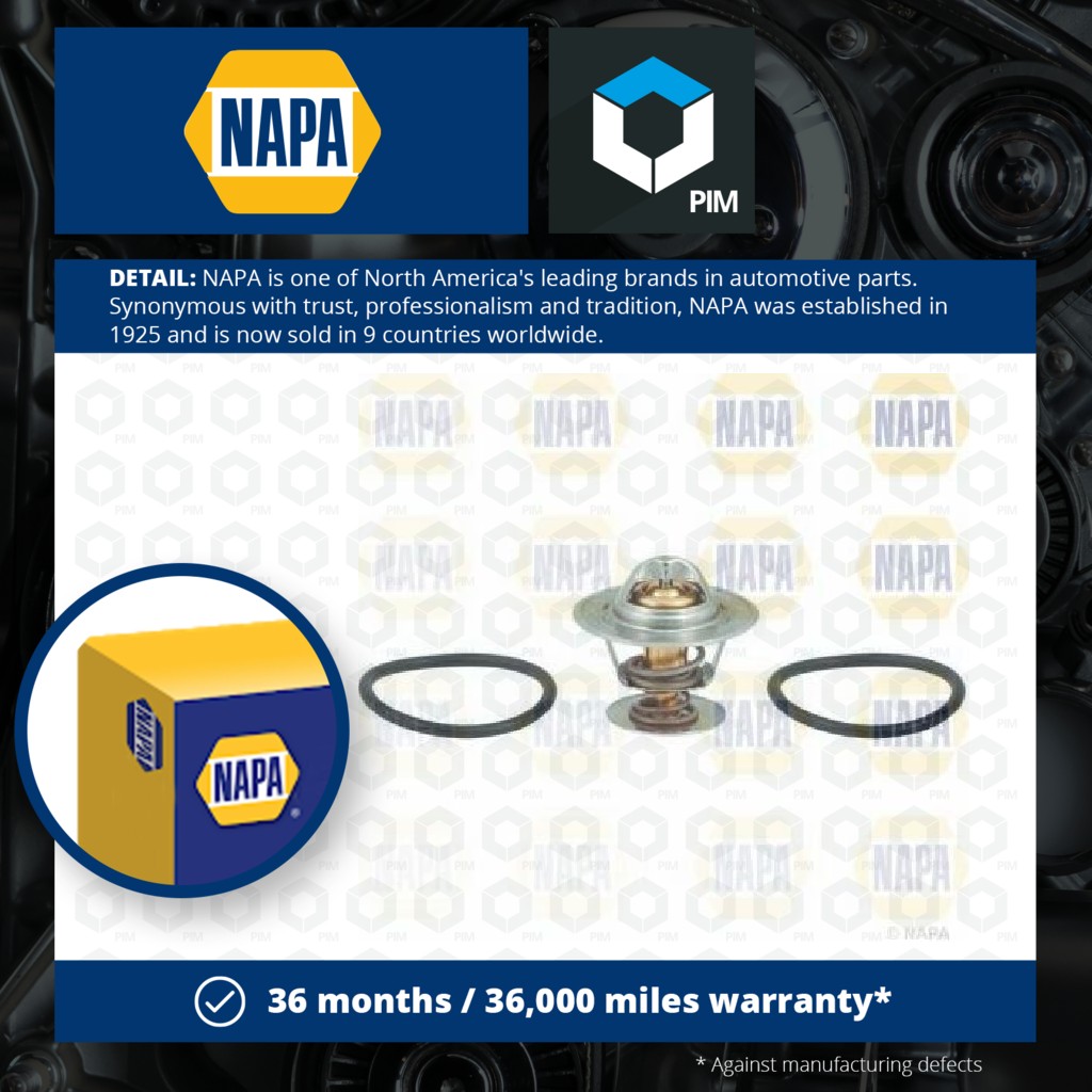 NAPA Coolant Thermostat NTH1137 [PM2020923]