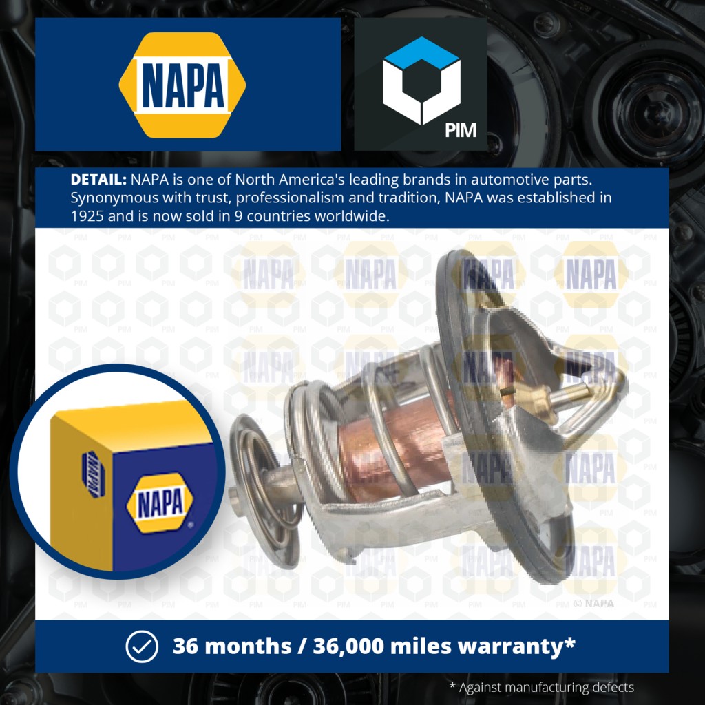 NAPA Coolant Thermostat NTH1077 [PM2020872]