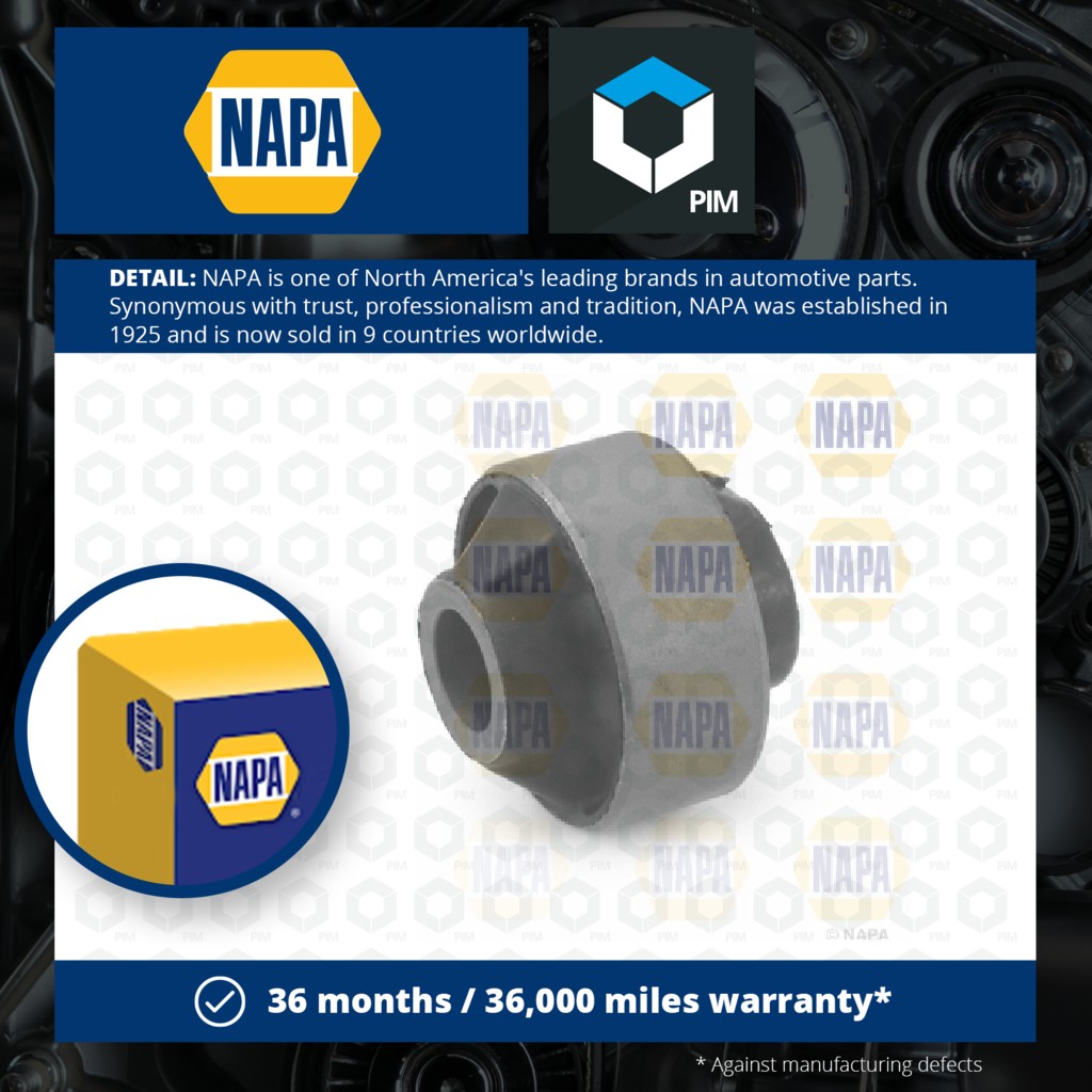 NAPA Wishbone / Control / Trailing Arm Bush Front Lower, Outer NST8212 [PM2020784]