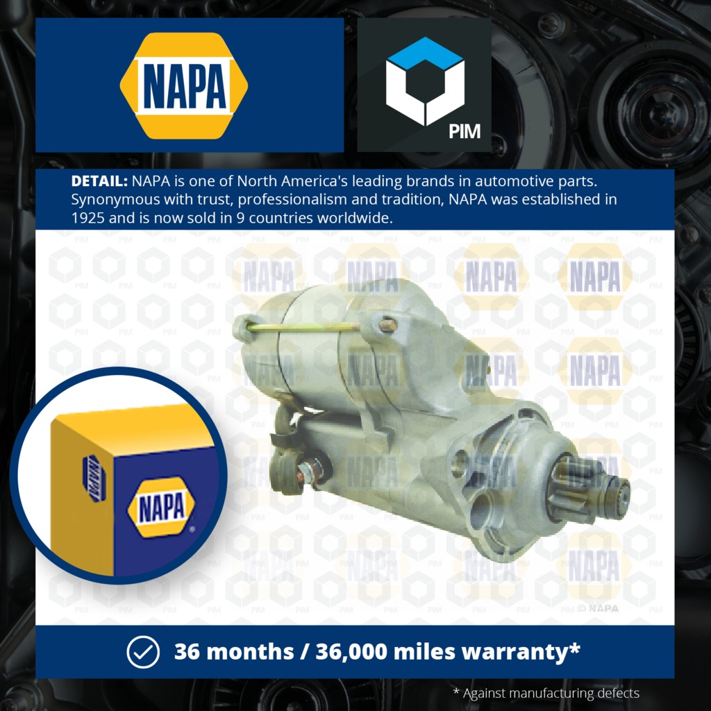 NAPA Starter Motor NSM1654 [PM2020564]